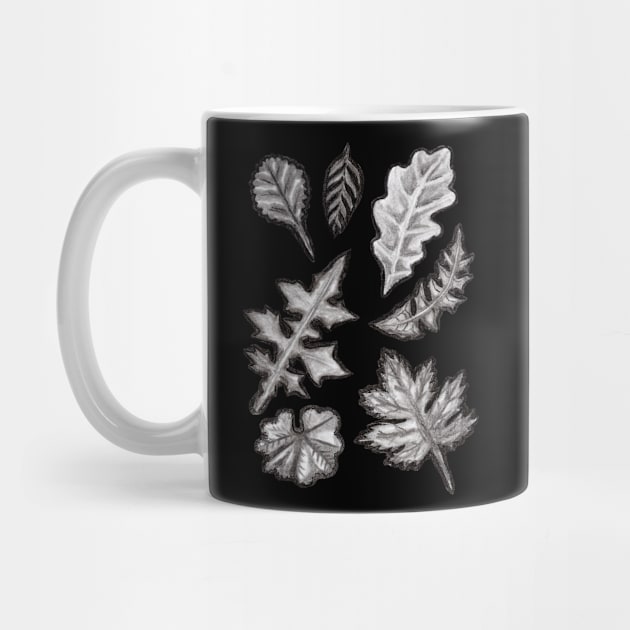 Grayscale Botanical Wildflowers by IvyLilyArt